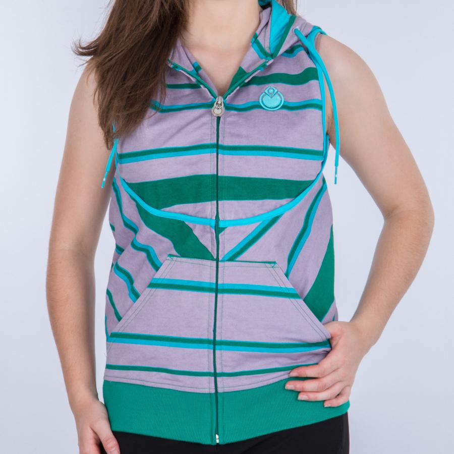 Nomis Pep Sleeveless Zipup Hoodie, Women's XS, Green